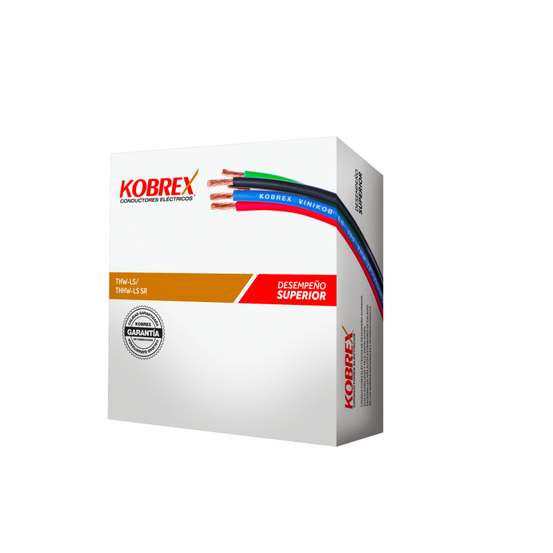 C.CU.THHW-LS 600V ROJO 19H 8AWG CAJA 100m