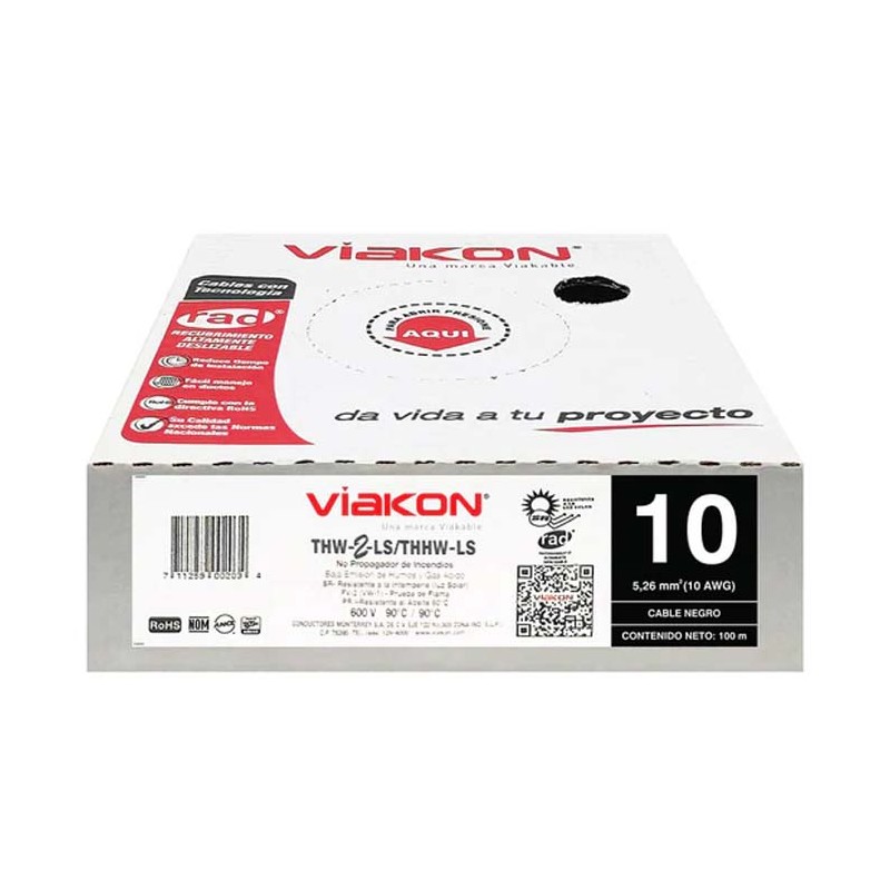 VIAKON. Caja THW-LS 10 AWG