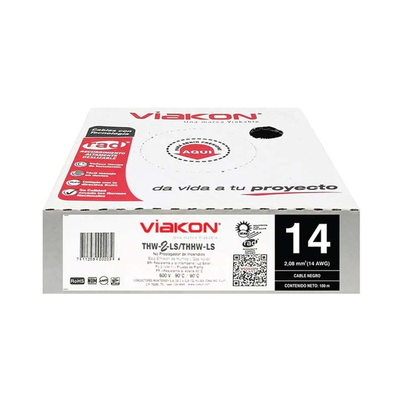 VIAKON. Caja THW-LS 14 AWG