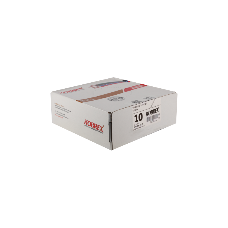 C.CU.THHW-LS 600V BLANCO 19H 10AWG CAJA 100m
