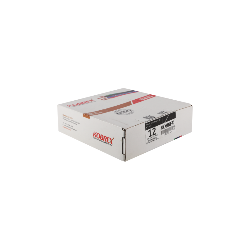 C.CU.THHW-LS 600V NEGRO 19H 12AWG CAJA 100m