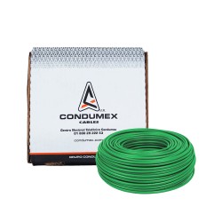 CONDUMEX Caja 100 Mts Cable Verde Thw Cal 12 Aw Vinanel Xxi